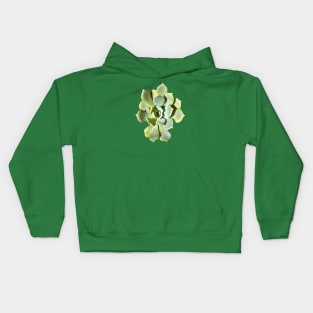 Succulent Echeveria Garden Plant Cut Out Kids Hoodie